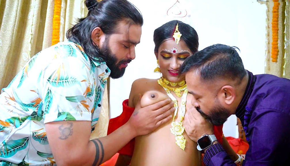 Newly Married Wife 2024 GoddesMahi Hindi Hot Short Film